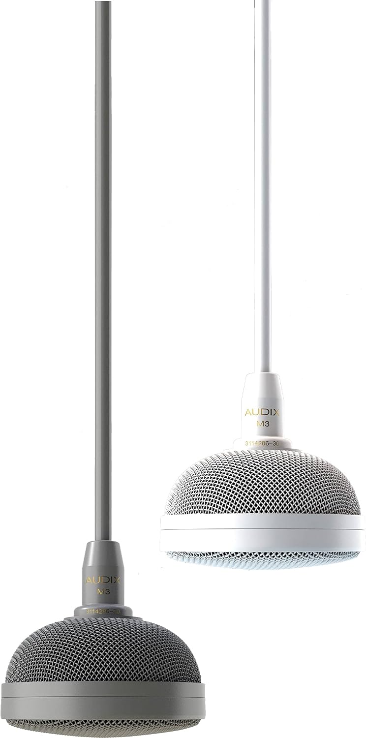 Audix M3W Tri-Element Hanging Ceiling Microphone (White)