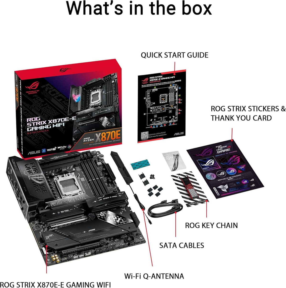 AMD Ryzen 9 9950X3D Processor with ASUS ROG Strix X870E-E R2 Motherboard