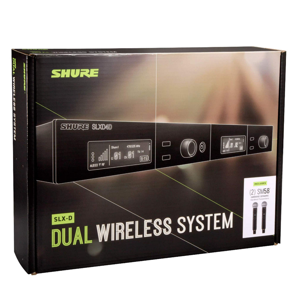 Shure SLXD24D/SM58 Dual Wireless Vocal System - H55 Band