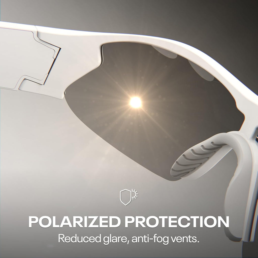 Reebok Flash Smart Audio Glasses, Iridescent Polarized, Powered by Lucyd