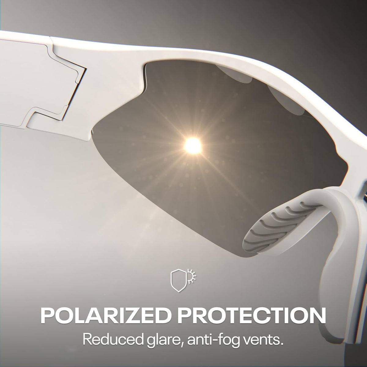 Reebok Flash Smart Audio Glasses, Iridescent Polarized, Powered by Lucyd
