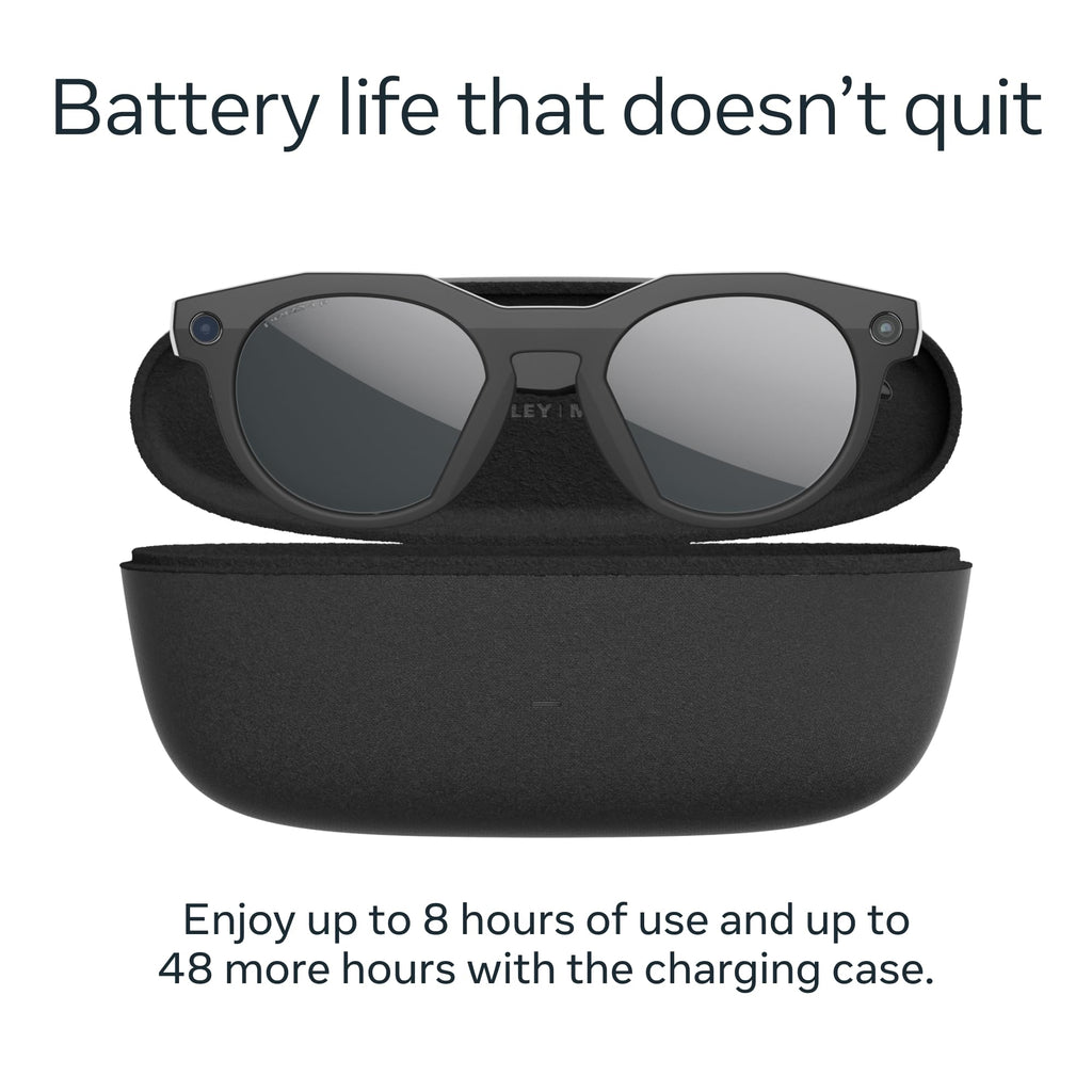 Meta Oakley HSTN Smart AI Glasses Clear, Transitions Grey