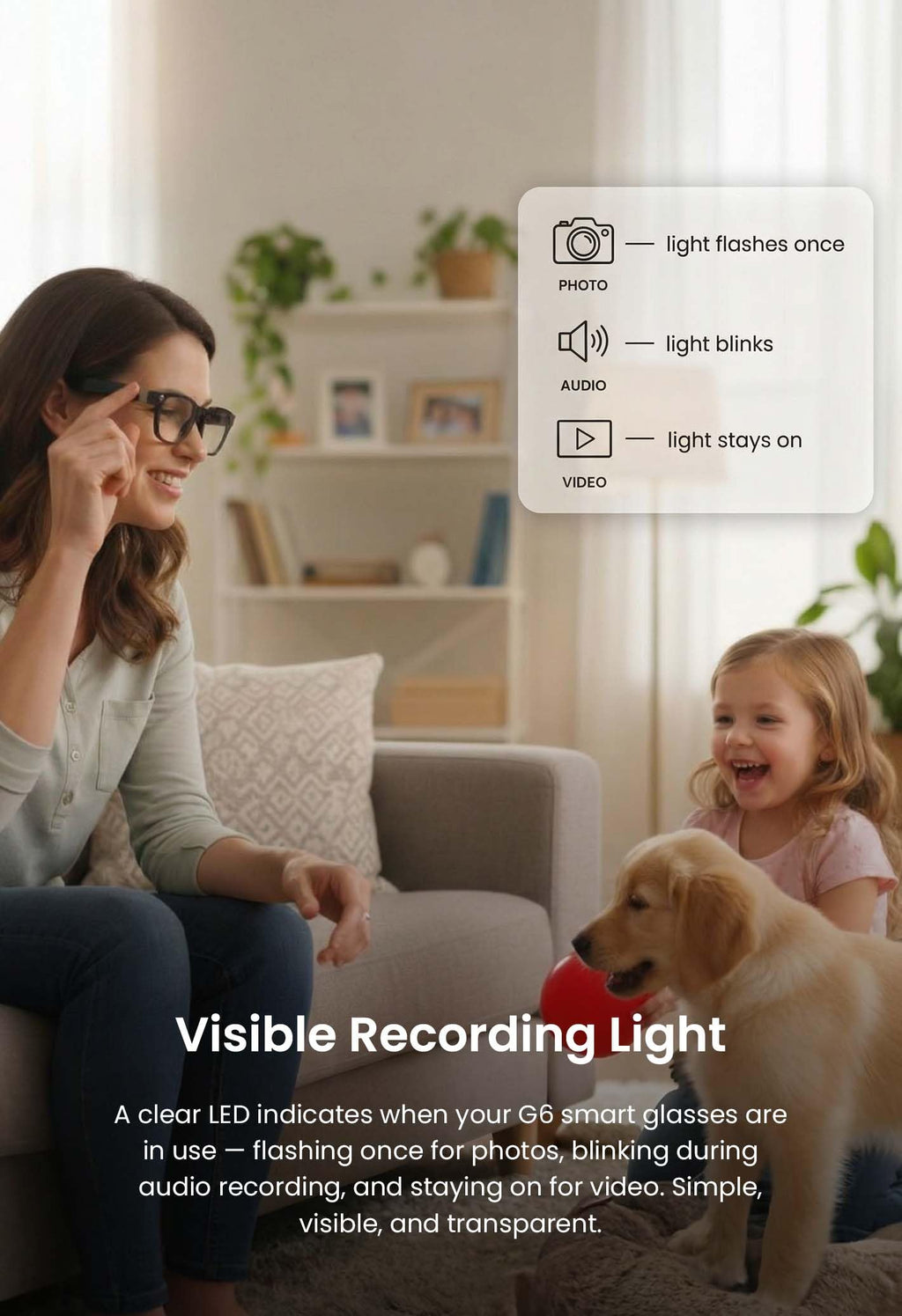 G5 AI Smart Glasses with Camera, 13MP Recording Glasses for Big Heads - XXL