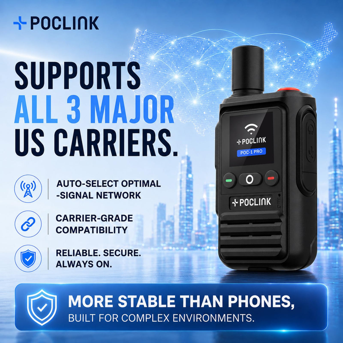 Lifetime Free Radios Walkie Talkies Long Range 4G LTE POC Two Way Radios
