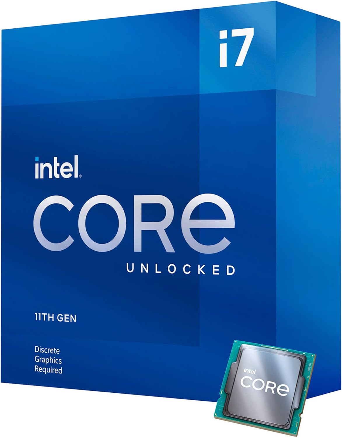 IntelÂ® Coreâ¢ i7-11700KF Desktop Processor 8 Cores up to 5.0 GHz Unlocked LGA1200 (IntelÂ® 500 Series & Select 400 Series Chipset) 125W