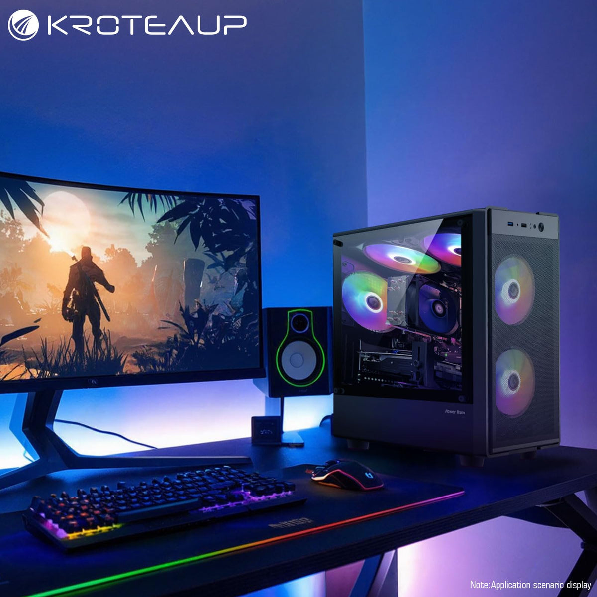 Gaming PC Desktop Computer, Intel Core I7, GTX 1050 Ti 4GB,16G RAM,512G SSD