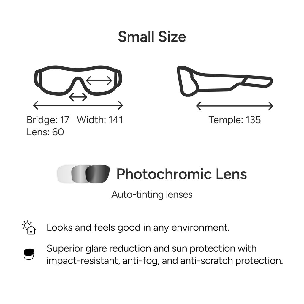 Lucyd Armor Smart Safety Glasses, TR90 Frame, Light Adaptive Lenses, Open Ear Speakers & Microphone - ANSI Z87.1