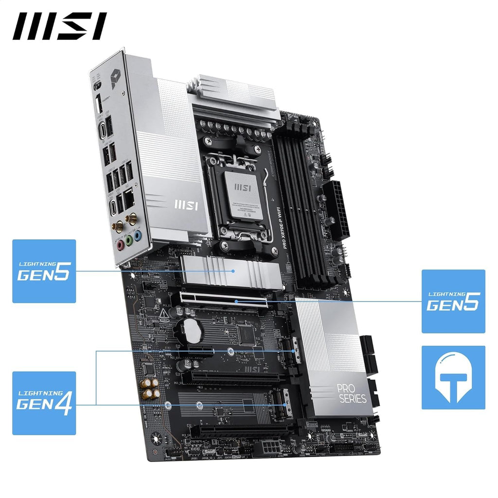 Micro Center AMD 9950X3D Processor with MSI MAG X870E Tomahawk Motherboard