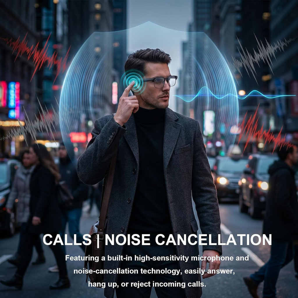 4K AI Smart Glasses with Camera, Bluetooth Call & Translation for Men Women