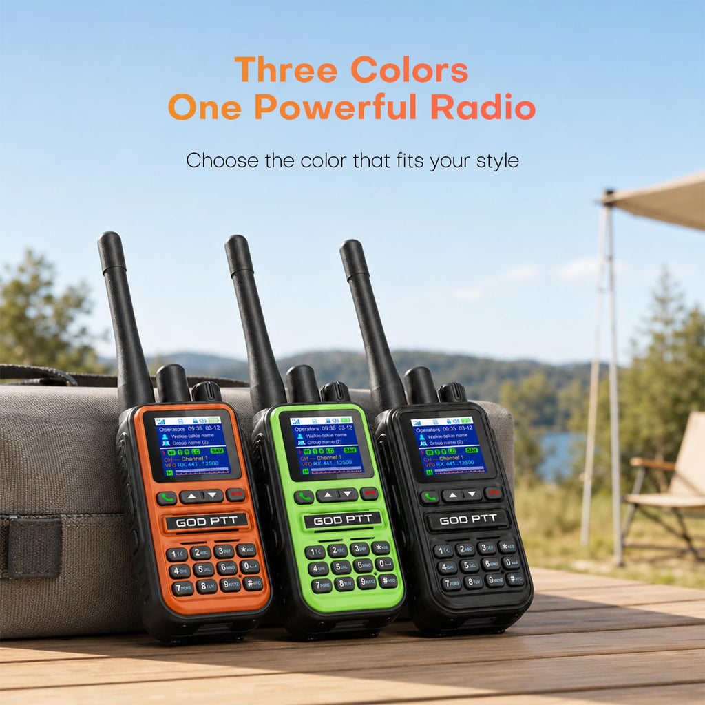 PoC+FRS Dual Mode 4G LTE Long Range Walkie Talkies, Blackï¼2-Pack