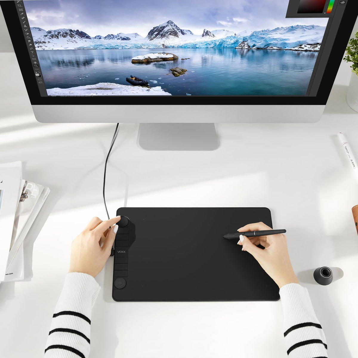 VEIKK S640 Drawing Tablet, 6x4 Inch Digital Graphics Tablet