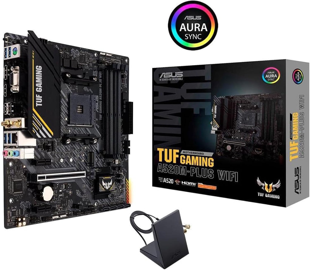 MICRO CENTER AMD 5500 Processor with ASUS TUF Gaming A520M Plus Motherboard