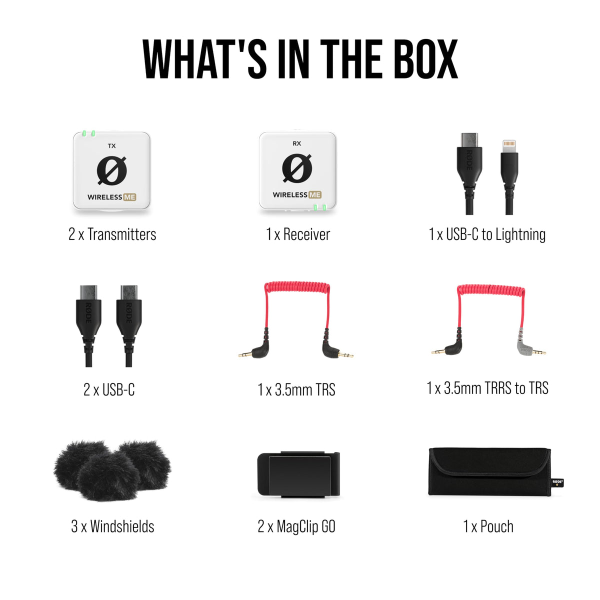 RÃDE Wireless ME (2 TX + 1 RX + Charging Case), Ultra-Compact