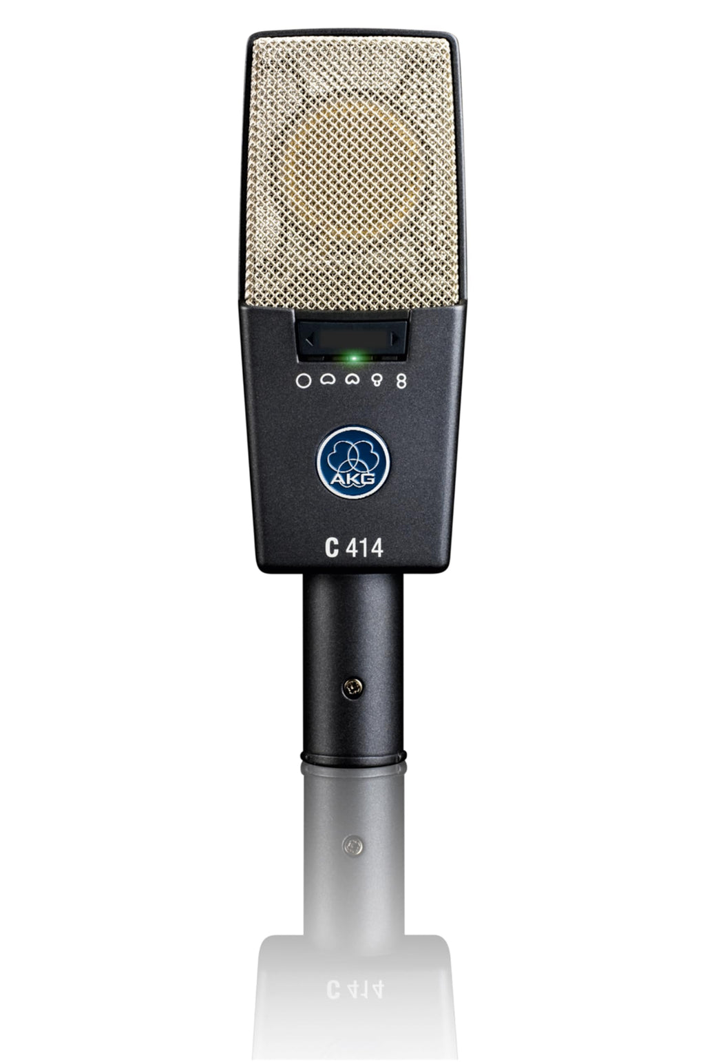 AKG Pro Audio C414XLS Pair Studio Grade Professional Large Diaphragm, Dual Capsule, Multi-Pattern, Vocal & Instrument Condenser Microphone with Aluminum Carrying Case. XLR Connector. Gray with Gold.