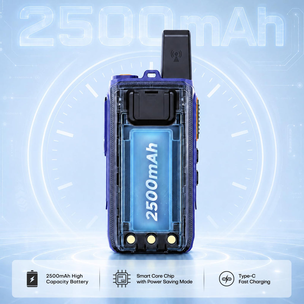 4G LTE PoC Walkie Talkies, Unlimited Range, SIM & Headsets, 2 Pack