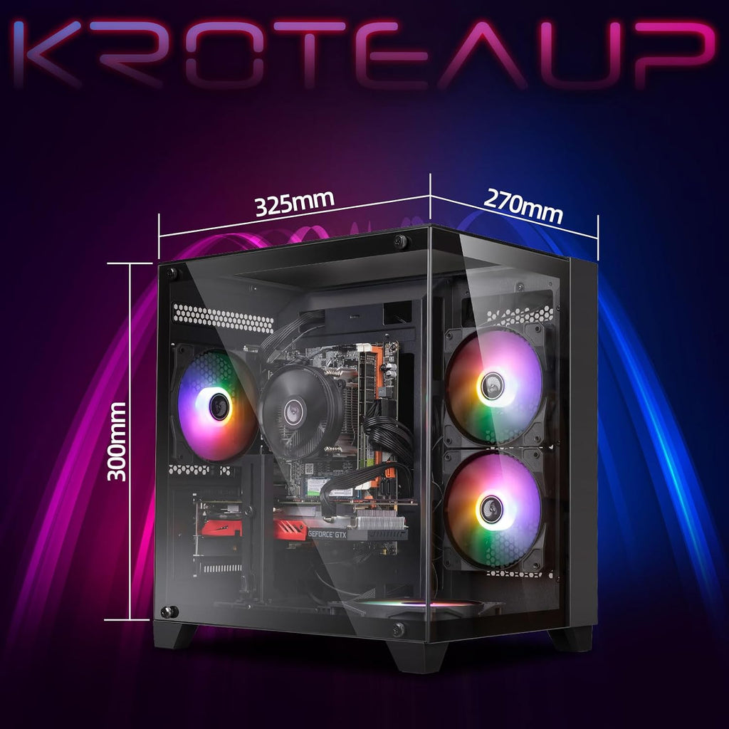 Gaming PC Desktop Computer, Intel Core I7, GTX 1050 Ti 4GB,16G RAM,512G SSD