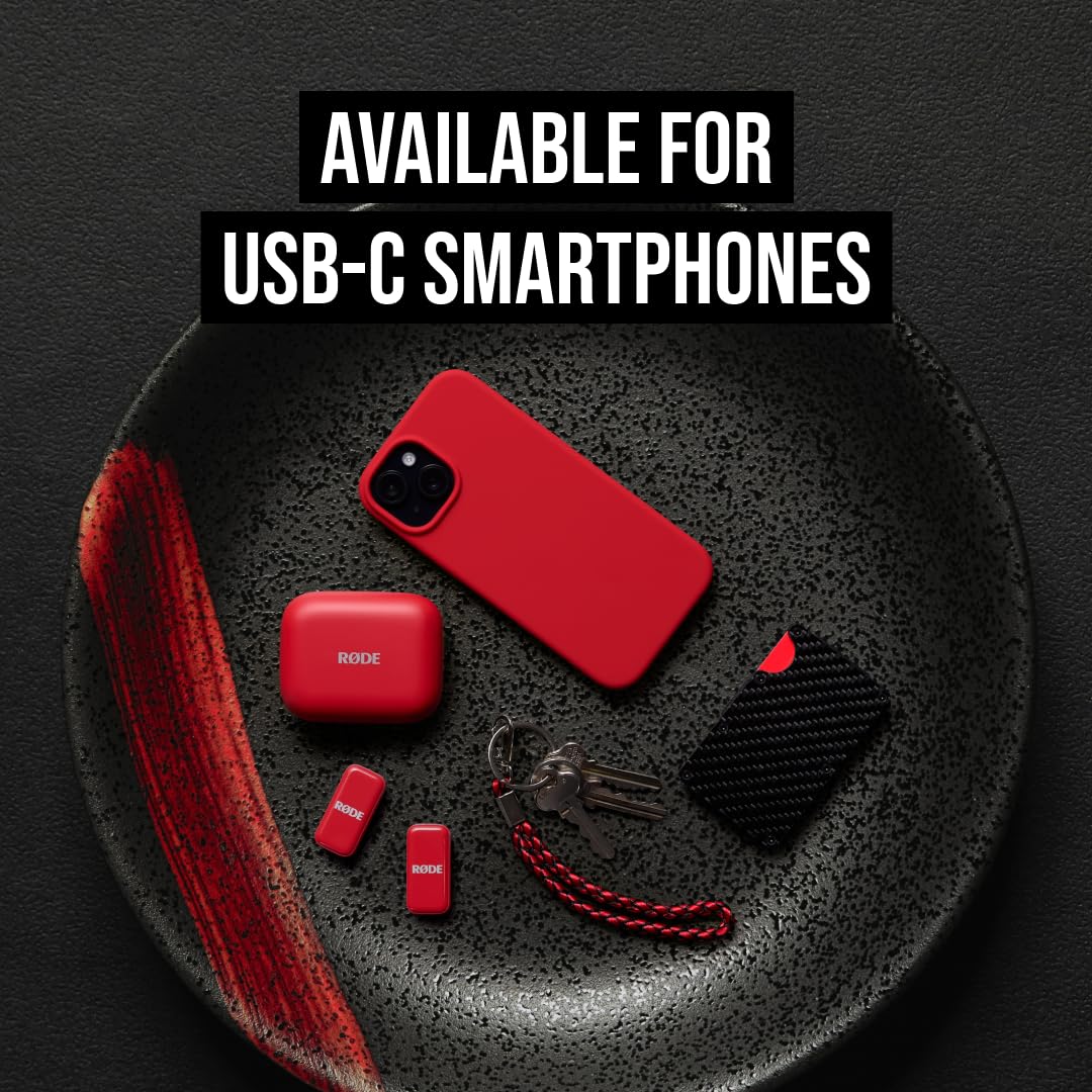 RÃDE Wireless Micro (2 Mics + Charging Case), USB-C for iPhone & Android
