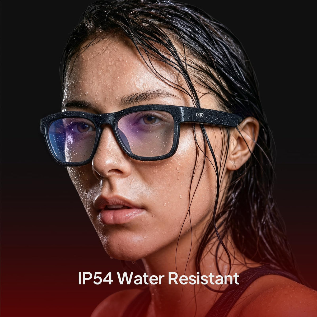 OHO AI Smart Glasses, UV400 Z87+ Audio Open Ear Bluetooth Sunglasses