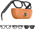 AI Camera Smart Glasses, 4K Video Sunglasses with 3600mAh Charging Case