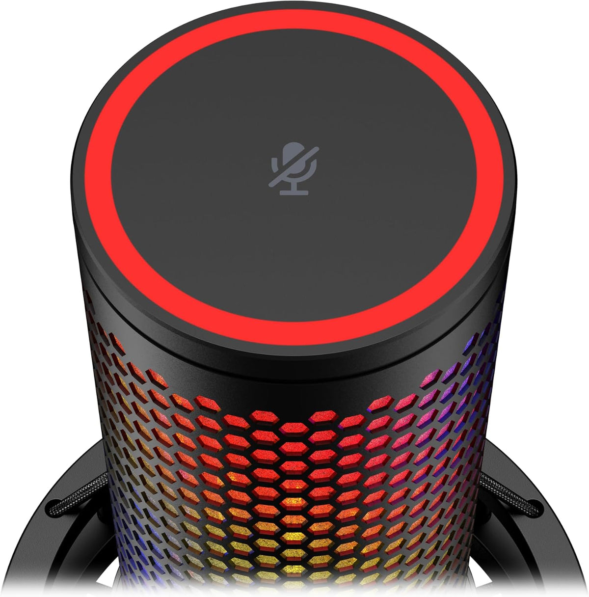 HyperX QuadCast 2 S â USB Microphone, with RGB Lighting, Streaming and Podcasting, with On-Board Controls, LED Lighting, Removable Shock Mount, PC, Mac, USB-C - Black