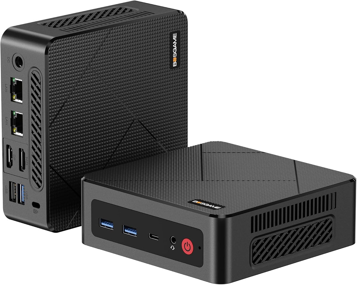 BOSGAME E4 Air Mini PC, AMD Ryzen 5 3500U 8GB DDR4 256GB SATA SSD