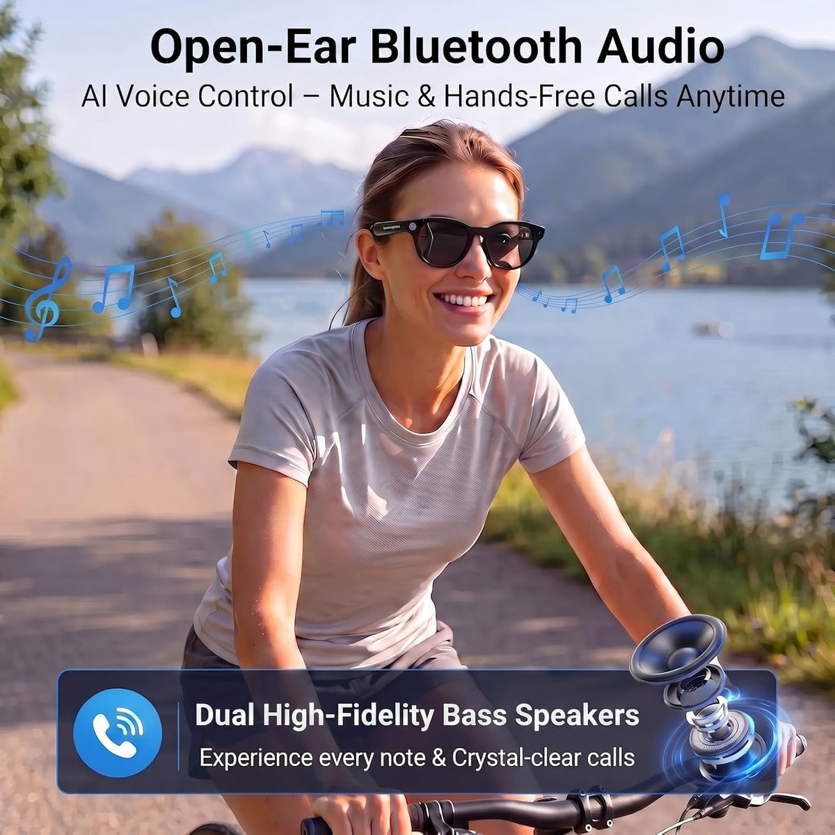 Smart Glasses with Camera,8MP 1080P Video Camera for Men Women