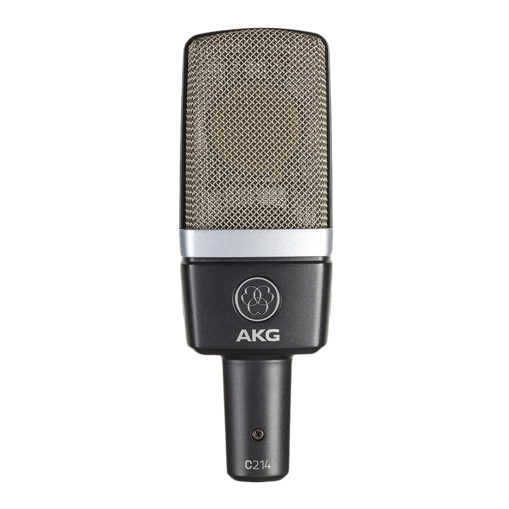 AKG Pro Audio C414XLS Pair Studio Grade Professional Large Diaphragm, Dual Capsule, Multi-Pattern, Vocal & Instrument Condenser Microphone with Aluminum Carrying Case. XLR Connector. Gray with Gold.