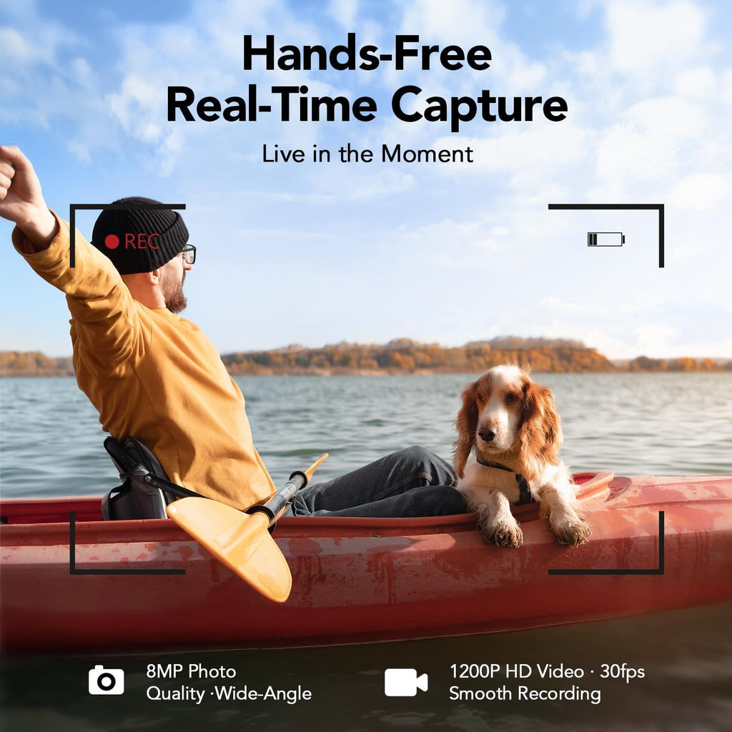 Sporty AI Bluetooth Smart Glasses with Camera for Cycling & Hiking Unisex
