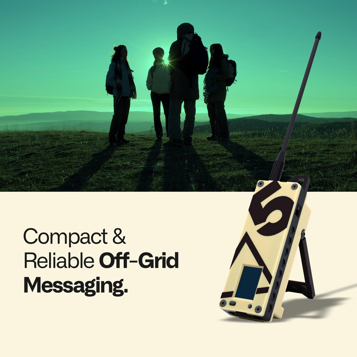 Trekker Delta Off-Grid LoRa GPS Radio, ATAK Meshtastic Communicator
