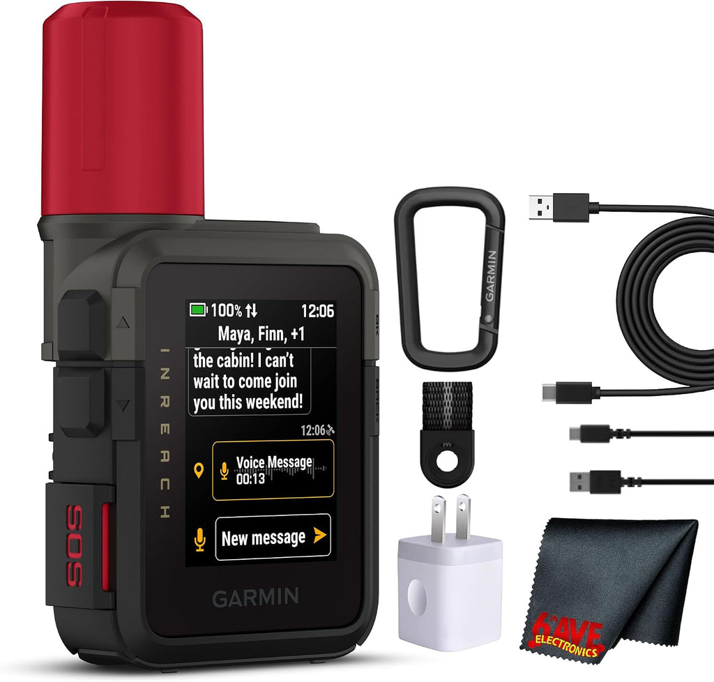 Garmin inReach Mini 3 Plus Satellite Communicator Color Touchscreen Bundle