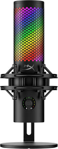 HyperX QuadCast 2 S â USB Microphone, with RGB Lighting, Streaming and Podcasting, with On-Board Controls, LED Lighting, Removable Shock Mount, PC, Mac, USB-C - Black