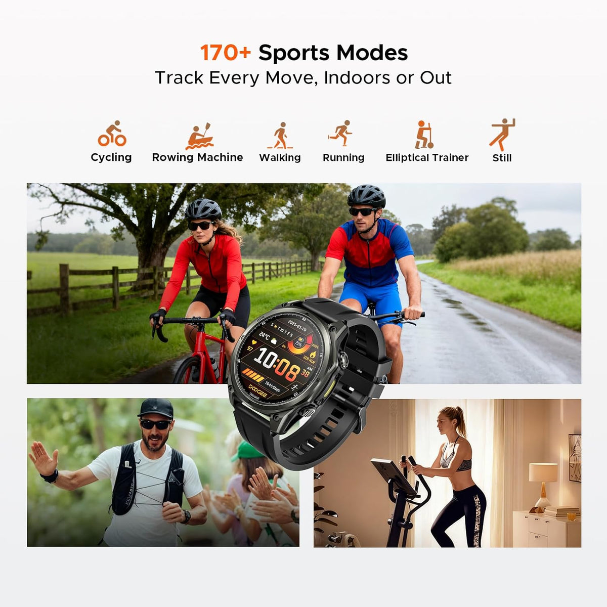 Anywise W1 GPS Smart Watches for Men, 6 Satellite Positioning, 50M Waterproof Fitness Tracker, 1.43'' AI Mens Smart Watch for Android Phone/iphone compatible,Answer/Make Call/12 Days Battery