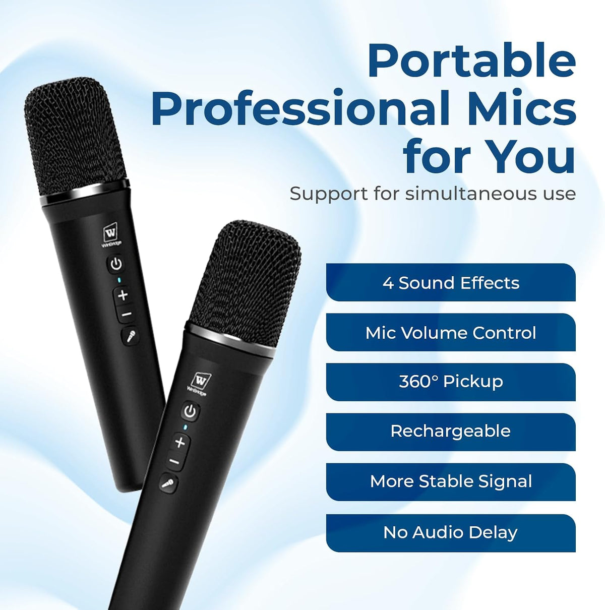 100W Powerful Voice Amplifier with 2 Wireless Microphones S99