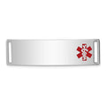 Auriga 925 Sterling Silver Medical Id Plate inch Bracelet Women(L- 13inch, W- 40mm)
