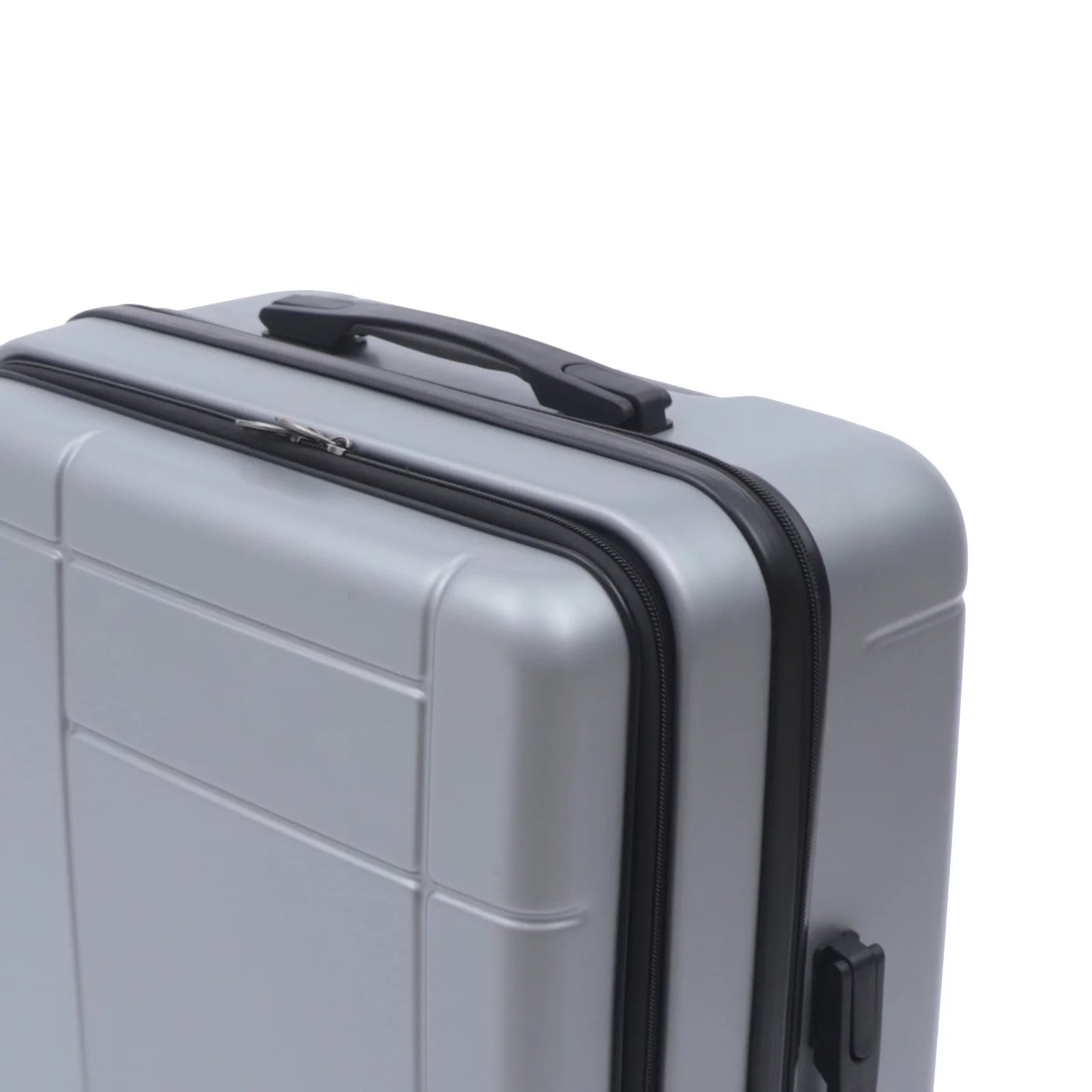 Wuzstar 24" Traveling Luggage PC+ABS Luggage Bags with TSA Lock Resilient Spinner Wheels Hardside Carry On Suitcase , Silver