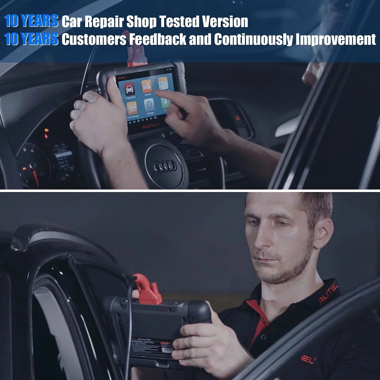 Autel MaxiCheck MX808 OBD2 All System Diagnostic Scanner Professional OBD2 Scanner Diagnostic Tool, with Full System Diagnosis & IMMO/EPB/SAS/BMS/TPMS/DPF, Same functionalities of MK80