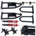 Front Suspension Arm Assembly Kit Upper/Lower Swingarm For Quad Bike ATV/Go Kart Suspension Swing Arm Steering Knuckle Spindle Upper/Lower For Buggy ATV Go Kart Upper&Lower A-Arm Swingarm