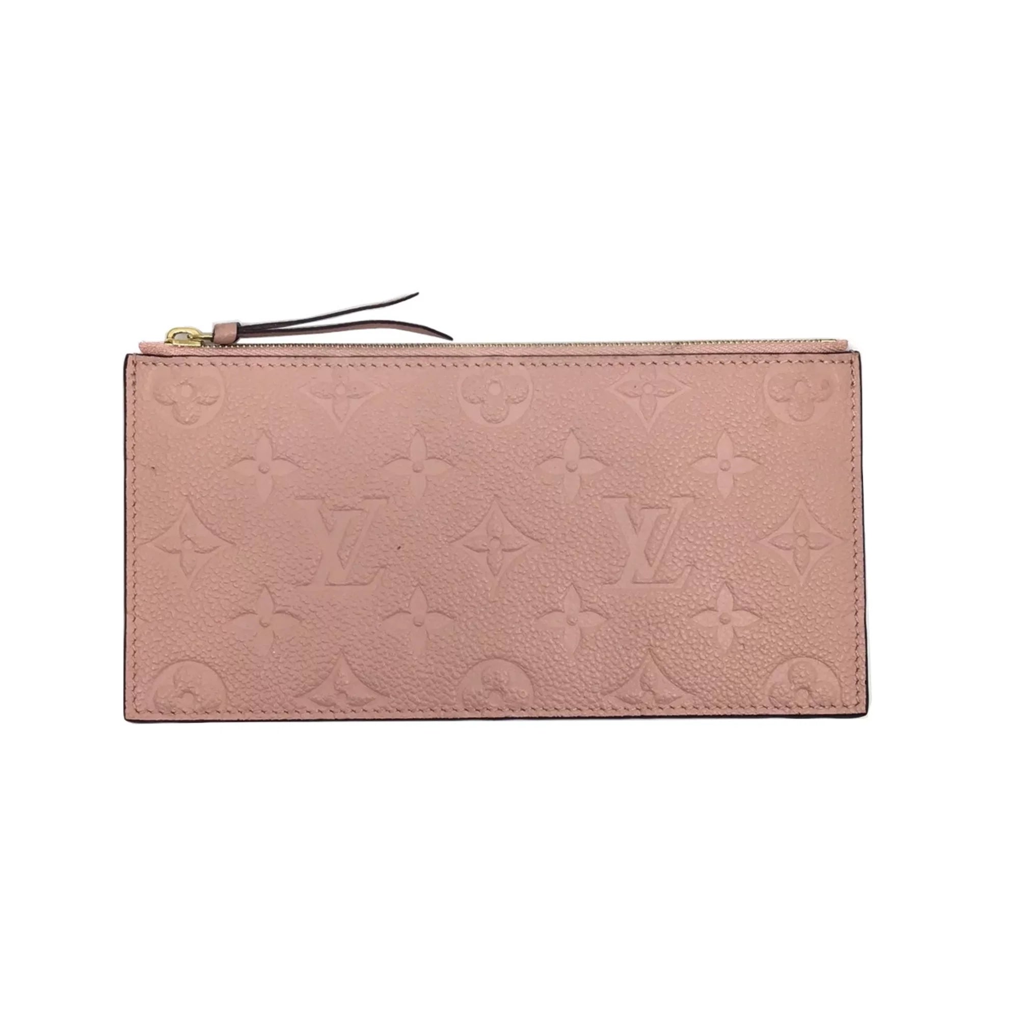 Pre-Owned LOUIS VUITTON Louis Vuitton Monogram Implant Pochette Felicie M67856 Chain Wallet Bag Pink G Hardware Gold Rose Ballerine Women's (Fair)