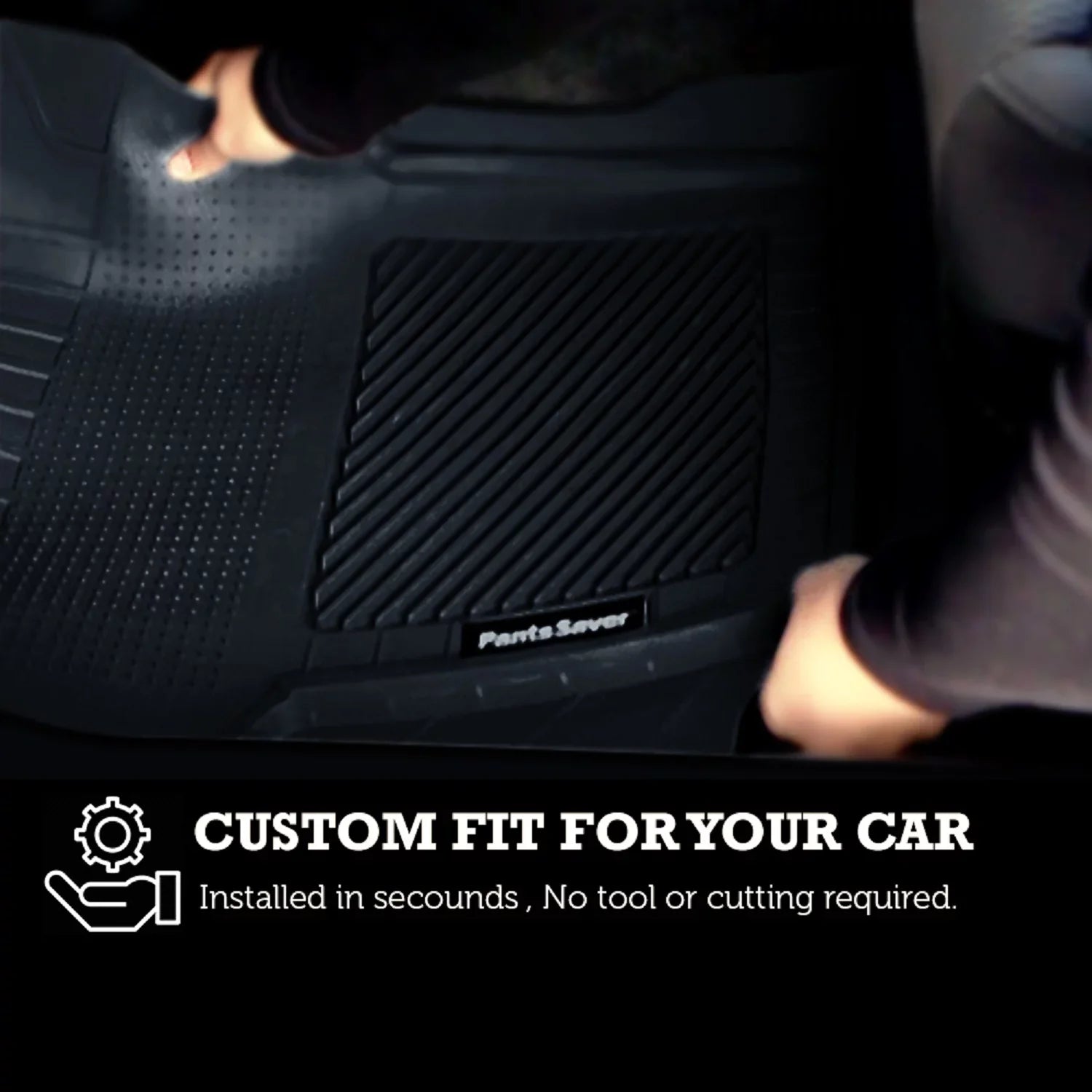 PantsSaver Floor Mats Custom Fit Car Mats Genesis G70 2018-2023 All Protection (Beige)