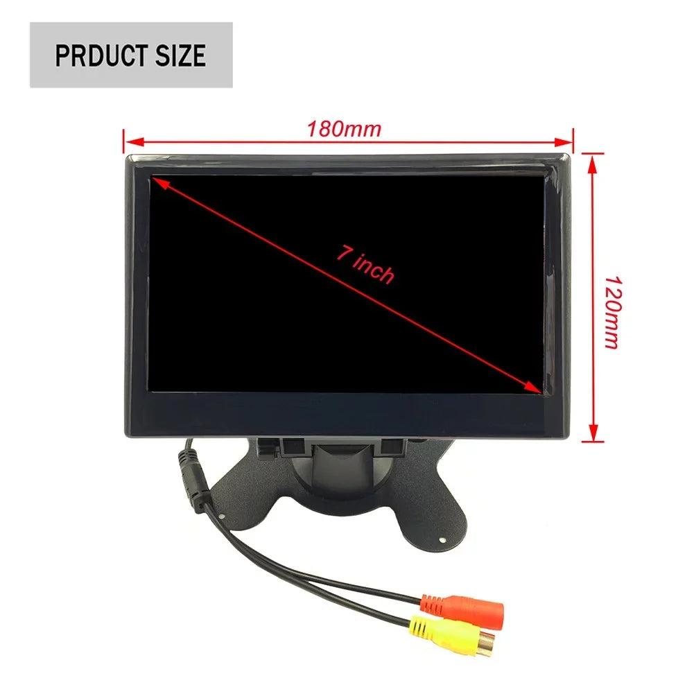 Gerich Truck Tractor Lorry IR Rear View Reversing Camera and 7\\\" LCD Backup Monitor Kit