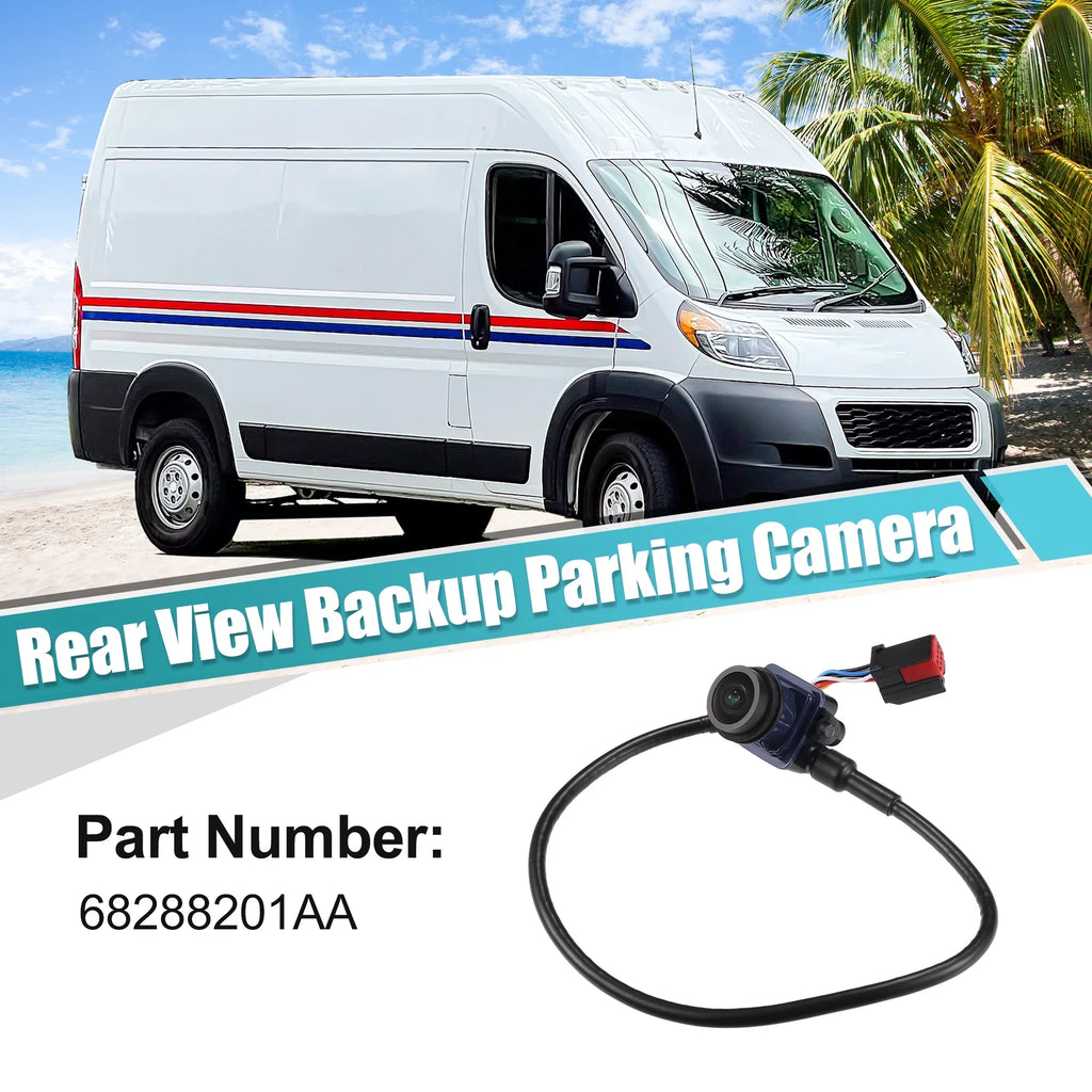 Unique Bargains Rear View Backup Parking Camera Ram ProMaster 1500 2014-2018 No.68288201AA Black