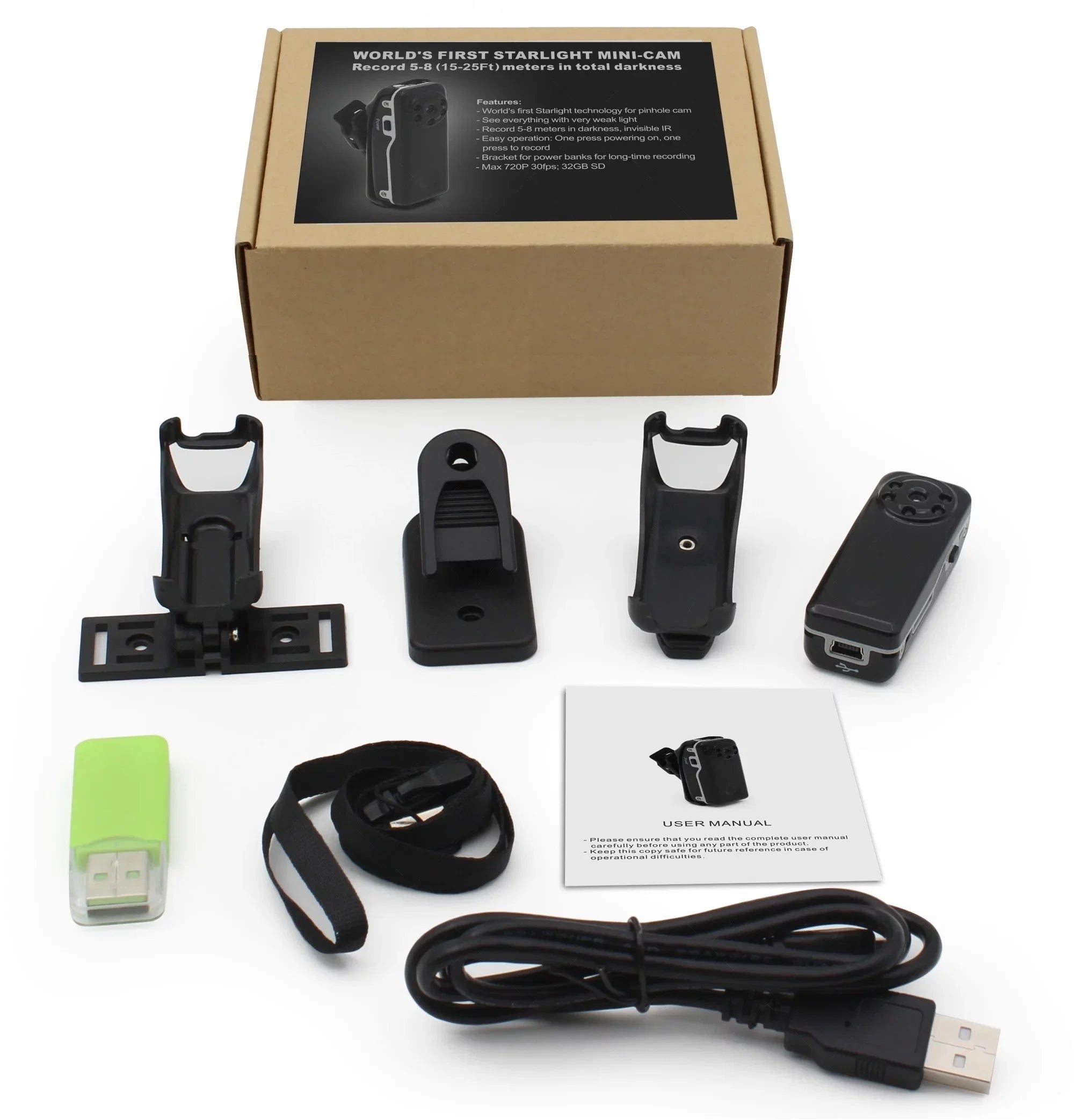 micro Police Body Camera Video Cam w/ Night Vision - NEW 2021