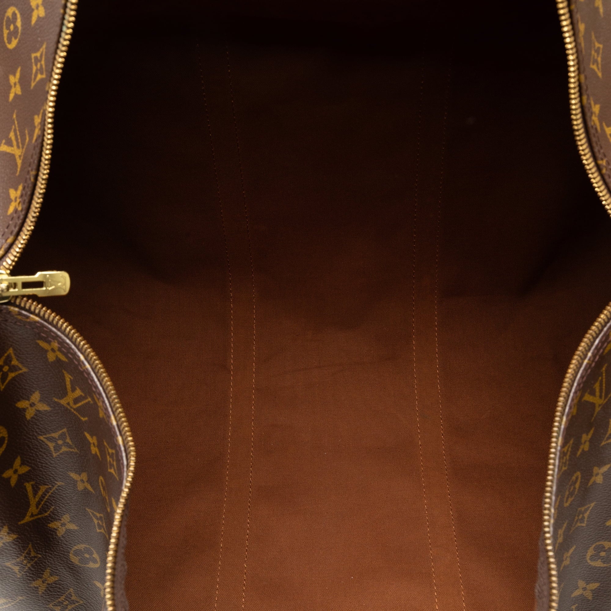 Pre-Owned Authenticated Louis Vuitton Monogram Keepall Bandouliere 60 Canvas Brown Travel Bag WeekenderBag Unisex (Good)