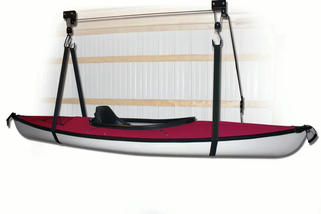 Attwood 11953-4 All-In-One Hoist System Kayaks, Canoes and Bikes, Black Finish