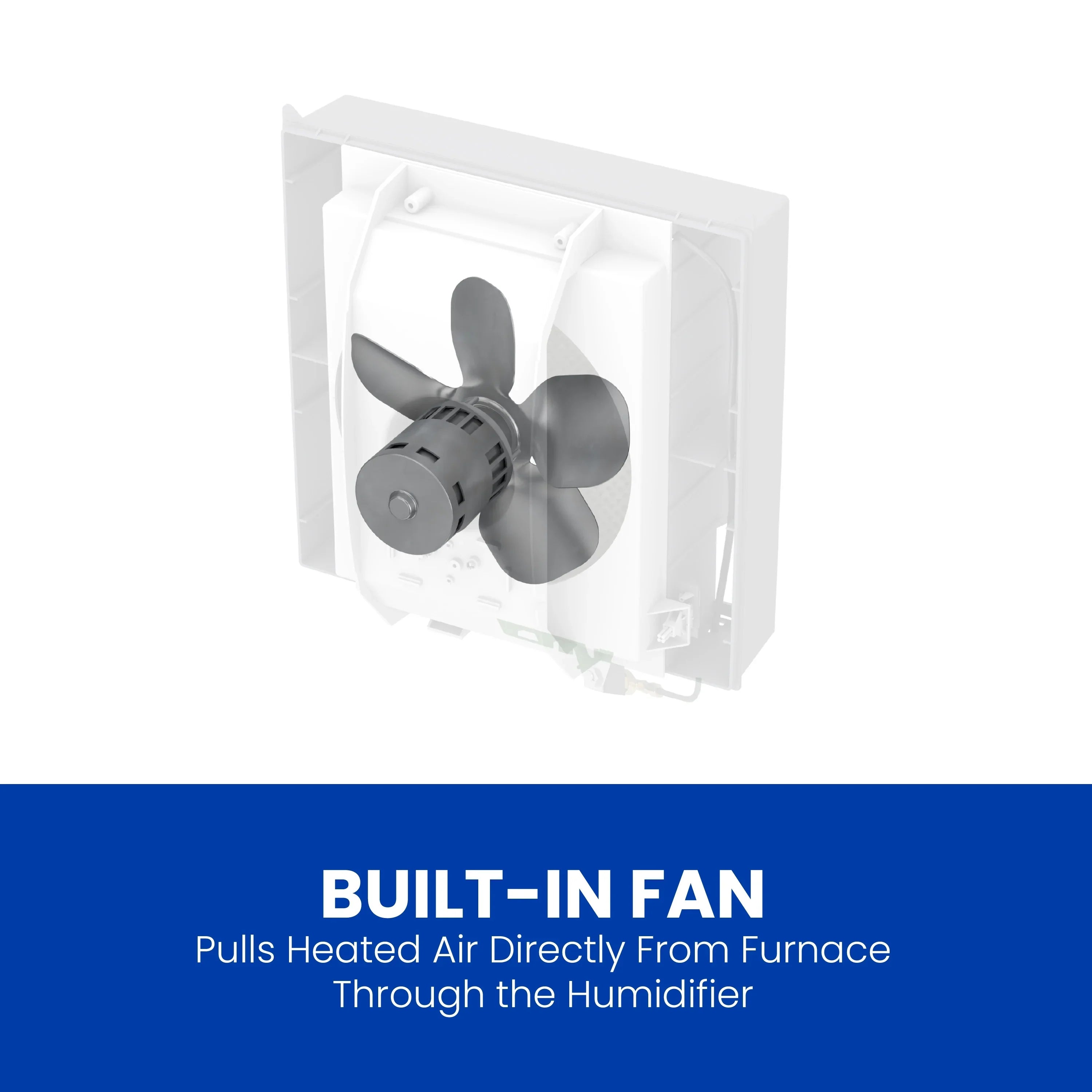 AprilAire 700 Whole-House Humidifier - Automatic - Large Capacity Fan-Powered Furnace Humidifier Homes up to 4,200 Sq. Ft.