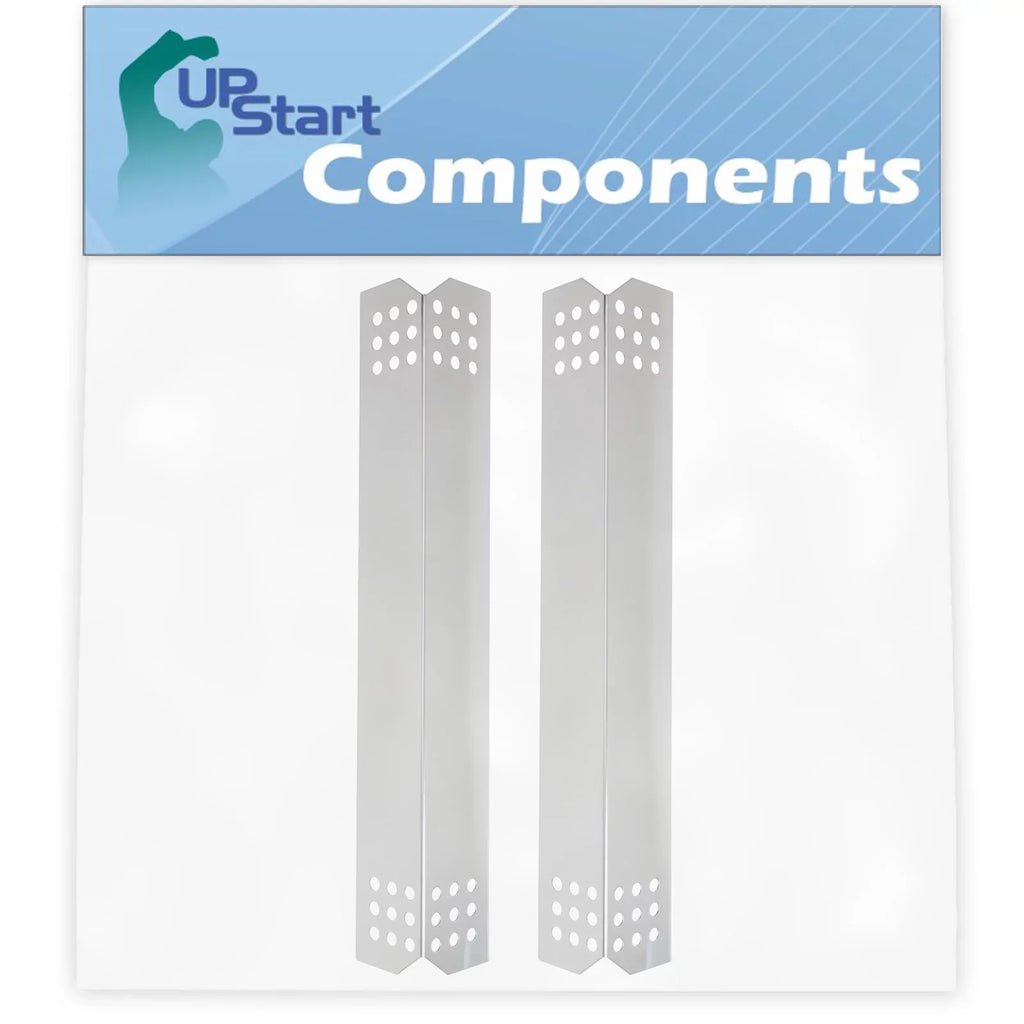 2-Pack BBQ Grill Heat Shield Plate Tent Replacement Parts Nex 720-0336D - Barbeque Stainless Steel Flame Tamer, Guard, Deflector, Flavorizer Bar, Vaporizer Bar, Burner Shield 16 1/8"