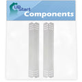 2-Pack BBQ Grill Heat Shield Plate Tent Replacement Parts Nex 720-0336D - Barbeque Stainless Steel Flame Tamer, Guard, Deflector, Flavorizer Bar, Vaporizer Bar, Burner Shield 16 1/8"