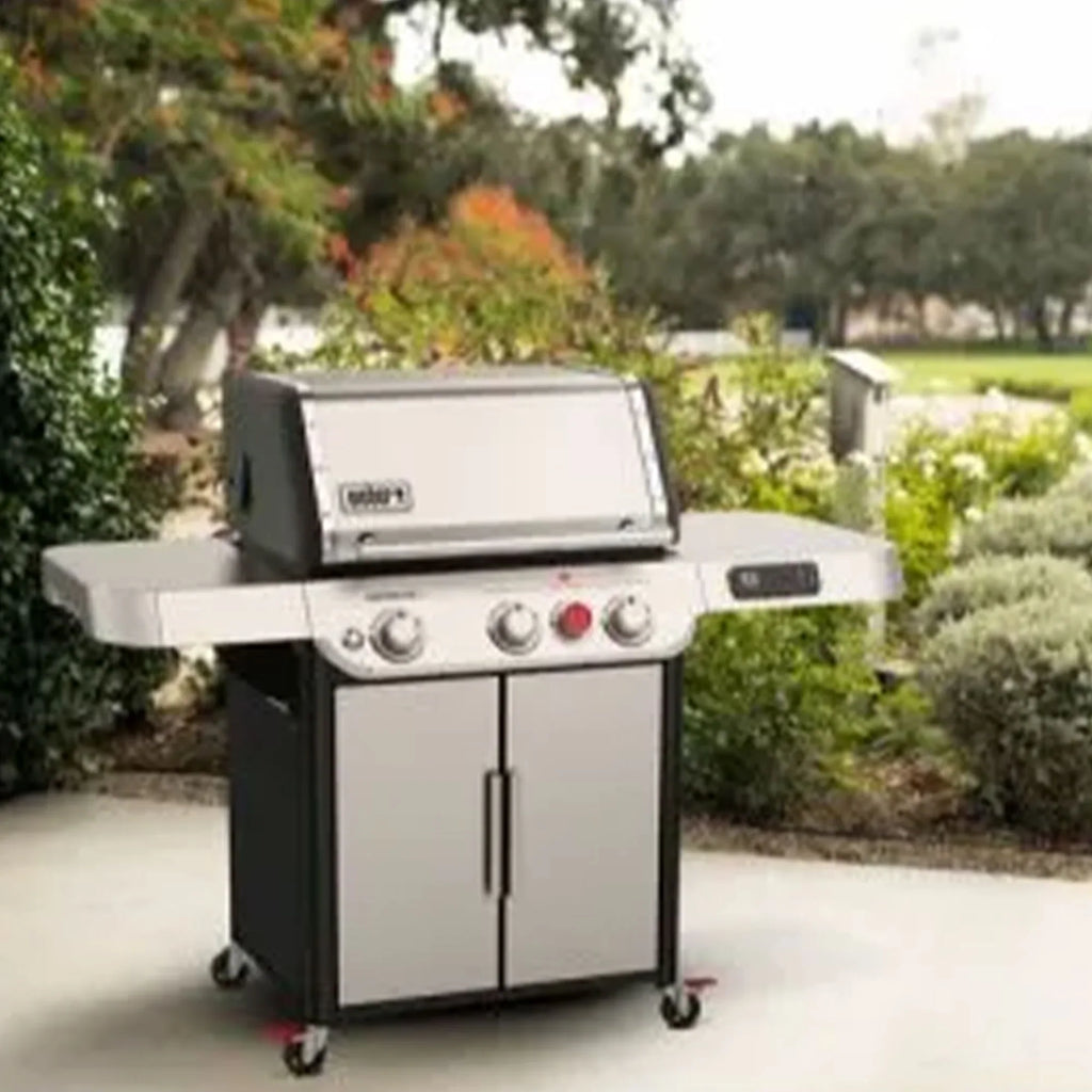 Weber Genesis Smart SX-325s 3-Burner Propane Gas Grill in Stainless Steel with Connect Smart Grilling Technology
