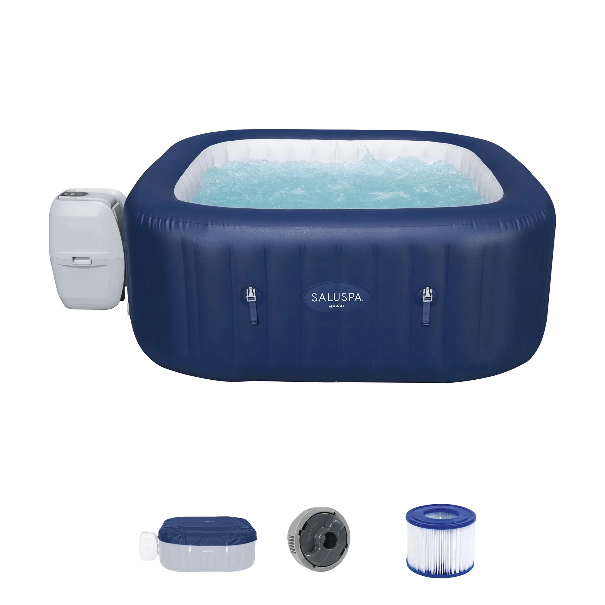 Bestway SaluSpa Hawaii AirJet Hot Tub w/4 Bestway SaluSpa Pool Seat
