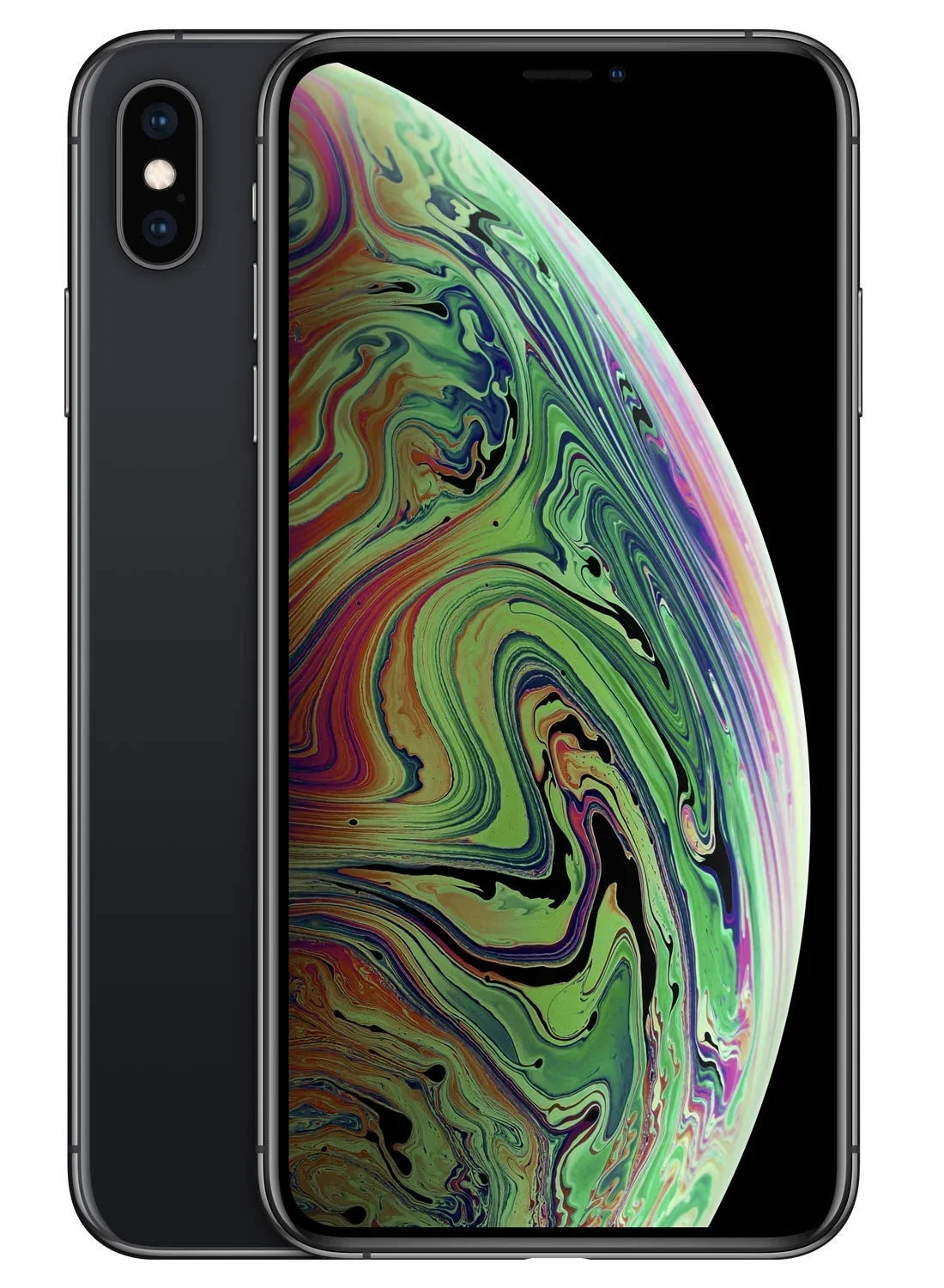 Restored Apple iPhone XS Max A1921 (Fully Unlocked) 64GB Space Gray (Grade A) w/ Wireless Earbuds (Refurbished)